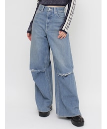 EVRIS | ニーダメージルーズデニムパンツ(デニムパンツ)