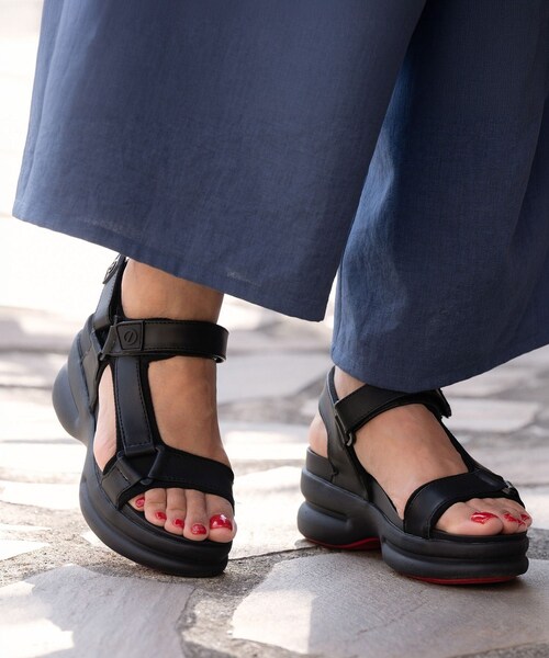 ROPE'（ロペ）の「【3/19(木)12:00〜先行予約開始/NO NAME×前田典子さん(マエノリ)×ROPE’】コンクリートサンダル（サンダル・レディース・ブラック/ベージュ・35/36/37/38）」の7枚目の写真