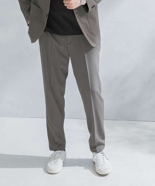 URBAN RESEARCH DOORS（アーバンリサーチドアーズ）の「『イージーケア』LIFE STYLE TAILOR　カルゼストレッチコンフォータブルパンツ（スラックス・メンズ・BLACK/BLUE GRAY/SAGE KHAKI・S/M/L/XL）」の18枚目の写真