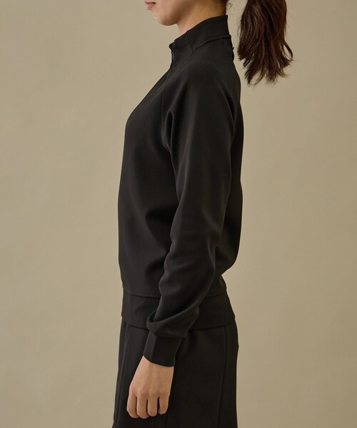 ROPE'（ロペ）の「【NOIR】【セットアップ対応】ハーフジップ長袖スタンドプルオーバー（Tシャツ/カットソー・レディース・ブラック/ベージュ系・L/M/S）」の19枚目の写真