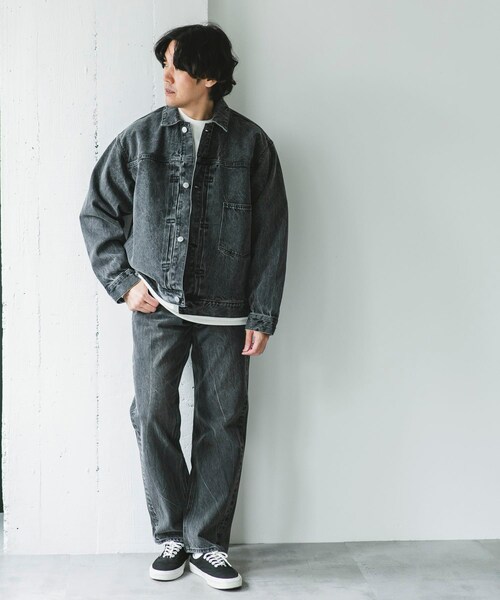 URBAN RESEARCH DOORS（アーバンリサーチドアーズ）の「USED 13.3oz デニムジャケット（デニムジャケット・メンズ・INDIGOUSED/BLACK USED・M/L）」の21枚目の写真