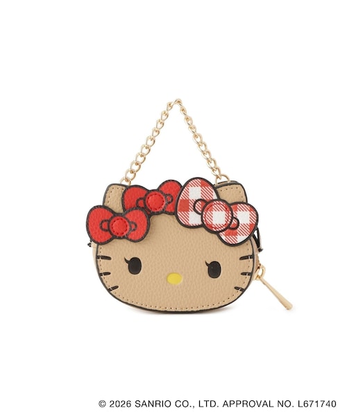 VIS(ビス)の「【HELLO KITTY×VIS】日焼けデザイン ハローキティフェイスポーチチャーム(ポーチ・レディース・ベージュ・F)」の3枚目の写真