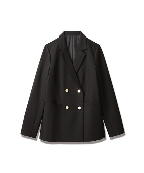 nissen（ニッセン）の「金ボタンダブルジャケット（フォーマルスーツ/小物・レディース・黒・MTT/LTT/LLTT/3LTT）」の3枚目の写真