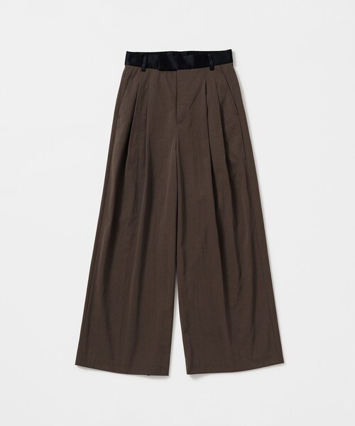 ADAM ET ROPE'（アダムエロペ）の「【EMOELLE】バイカラーベルトドレスパンツ（その他パンツ・レディース・ブラウン/ベージュ系/ピンク系/ブラック系/オフホワイト/カーキ系/キャメル系/グリーン系/ブラック/キナリ/ブルー系・36/38/34）」の13枚目の写真