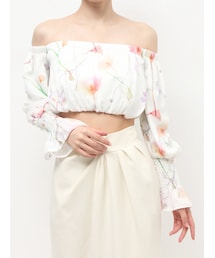 RESEXXY | 【memorif.】フラワークロップドオフショルブラウス(シャツ/ブラウス)