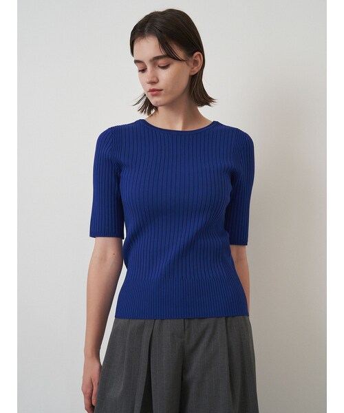 ELENDEEK（エレンディーク）の「BACK OPEN HALF SLEEVE KT（ニット