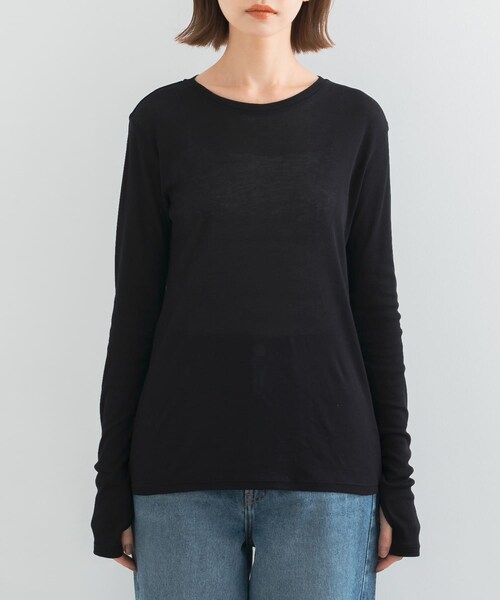 URBAN RESEARCH ROSSO（アーバンリサーチロッソ）の「シアーテレコカットソー（Tシャツ/カットソー・レディース・apricot/off/dark navy・FREE）」の21枚目の写真