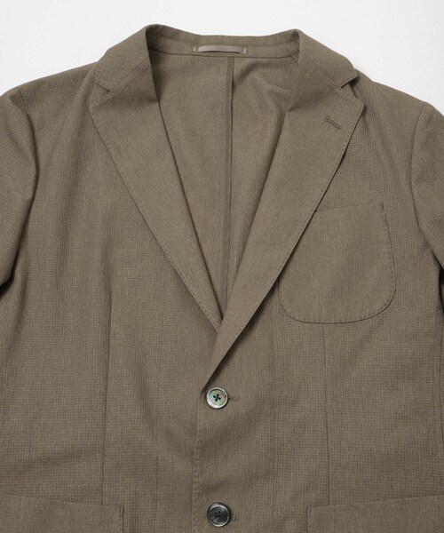 URBAN RESEARCH DOORS（アーバンリサーチドアーズ）の「LIFE STYLE TAILOR　ライトメッシュイージージャケット（テーラードジャケット・メンズ・BEIGE/NAVY・S/M/L/XL）」の12枚目の写真