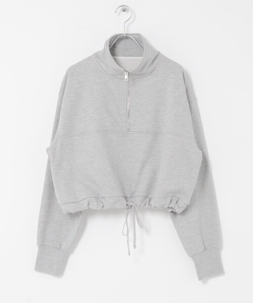 URBAN RESEARCH ROSSO（アーバンリサーチロッソ）の「F by ROSSO　ハーフジップスウェット（スウェット・レディース・GRAY/NAVY・FREE）」の13枚目の写真