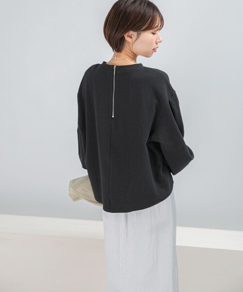 URBAN RESEARCH ROSSO（アーバンリサーチロッソ）の「タックスリーブジャガードスウェット（スウェット・レディース・WHITE/BLACK・FREE）」の11枚目の写真