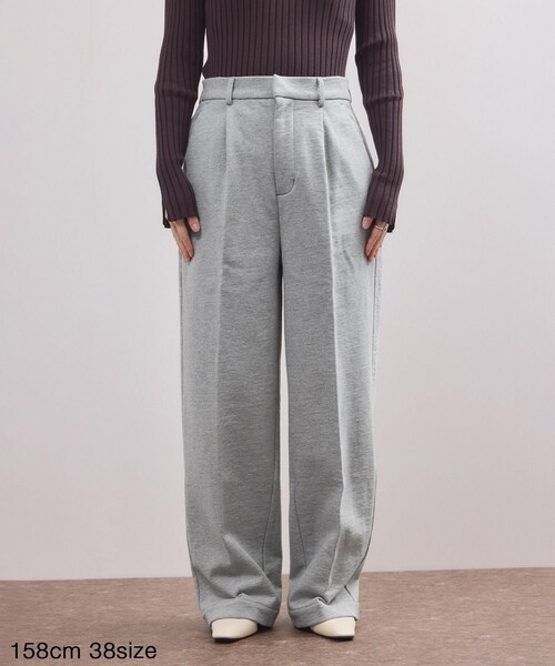 ADAM ET ROPE'(アダムエロペ)の「【WEB限定】スウェットワイドスラックス(スラックス・レディース・ブラック/グレー/キナリ系・36/38)」の22枚目の写真