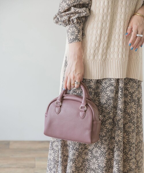 ITEMS URBANRESEARCH（アイテムズ アーバンリサーチ）の「ラウンドボストンバッグ（ボストンバッグ・レディース・BEG/NVY/PNK・-）」の3枚目の写真