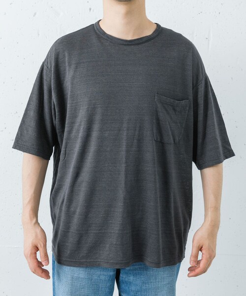 URBAN RESEARCH(アーバンリサーチ)の「『別注』YLEVE×URBAN RESEARCH LINEN POCKET T-SHIRTS(Tシャツ/カットソー・メンズ・BRIC/CHARCOAL/ECRU・4/5)」の18枚目の写真