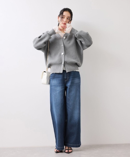 VIS（ビス）の「ベルト付きワイドシルエットデニムパンツ（デニムパンツ・レディース・ブルー/ブルー系・M/S/SS）」の17枚目の写真