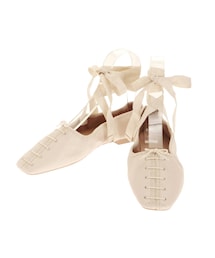 merry jenny | レースアップリボンフラットシューズ(パンプス)