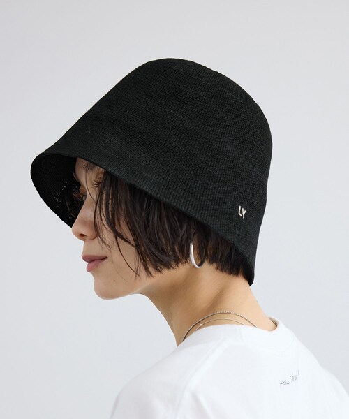 ADAM ET ROPE'（アダムエロペ）の「【LY（エルワイ）】Campana（ハット・レディース・ブラック/キナリ系・F）」の3枚目の写真