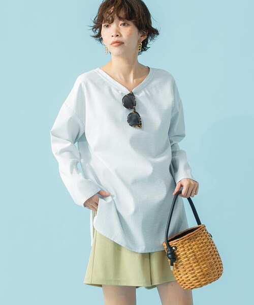 URBAN RESEARCH ROSSO（アーバンリサーチロッソ）の「F by ROSSO　撥水カバーアップ（シャツ/ブラウス・レディース・L/GRAY/BROWN・FREE）」の10枚目の写真