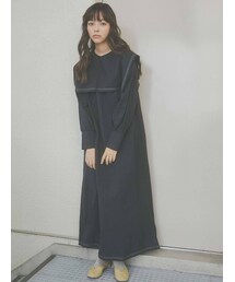 merry jenny | 配色ステッチセーラーカラーワンピース(ワンピース)