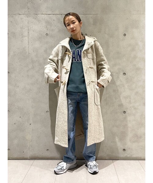 Ungrid（アングリッド）の「ロングダッフルコート（その他アウター・レディース・アイボリー/ネイビー・S/M）」の6枚目の写真