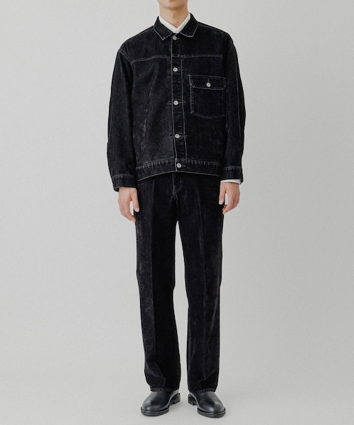 ADAM ET ROPE'（アダムエロペ）の「【ISKO】フロッキー デニムジャケット / ADAM ET ROPE' JEANS -PERS-（デニムジャケット・メンズ・ブラック系/ダークブラウン系・L/M）」の13枚目の写真