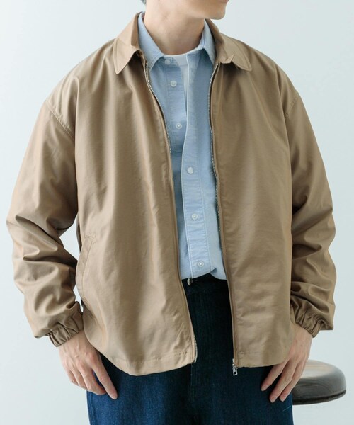 ITEMS URBANRESEARCH(アイテムズ アーバンリサーチ)の「ナイロンシャンブレー ハリントンジャケット(テーラードジャケット・メンズ・BEG/P.BEG/BLU・M/L)」の21枚目の写真