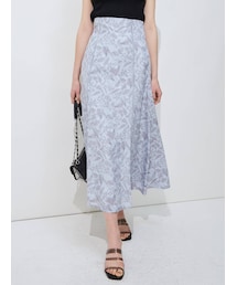 MERCURYDUO | ボタニカルフラワーセミフレアスカート(スカート)