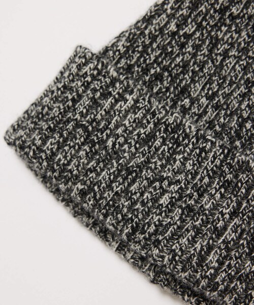 ADAM ET ROPE'（アダムエロペ）の「【KAPTAIN SUNSHINE】 Beanie Cap（ニットキャップ/ビーニー・メンズ・ブラック系/ダークブラウン・F）」の4枚目の写真