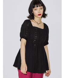 jouetie | カットワークペプラムブラウス(シャツ/ブラウス)