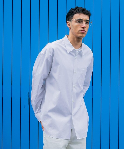 URBAN RESEARCH（アーバンリサーチ）の「new basic　THOMAS MASON OVER SHIRTS（シャツ/ブラウス・メンズ・ROYAL/WHITE/GREGE/LT BLUE/STRIPE/COCOA・S/M/L/XL）」の13枚目の写真