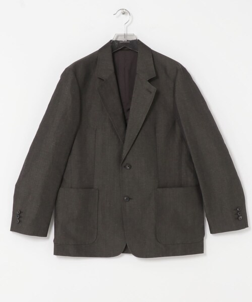URBAN RESEARCH（アーバンリサーチ）の「new basic　WOOL LINEN JACKET（テーラードジャケット・メンズ・BROWN/D GREEN・M/L/XL）」の5枚目の写真