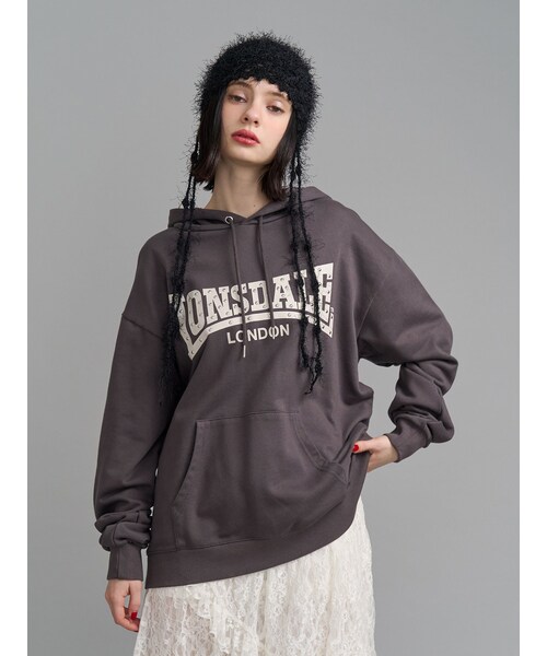 jouetie（ジュエティ）の「【LONSDALE×jouetie】スタッズBIGフーディー（その他トップス・レディース・オフホワイト/ブラック/ネイビー・M）」の3枚目の写真