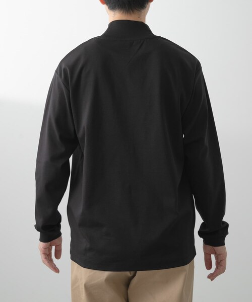 ITEMS URBANRESEARCH（アイテムズ アーバンリサーチ）の「Fine Cotton ハイネック カットソー（Tシャツ/カットソー・メンズ・WHT/BLK・M/L）」の12枚目の写真