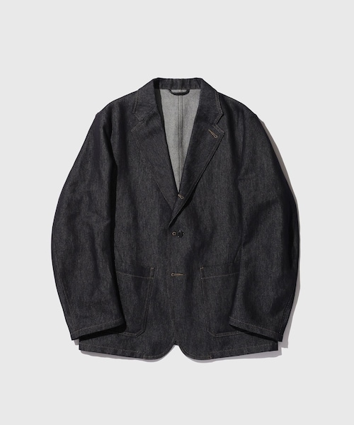 ADAM ET ROPE'(アダムエロペ)の「【HEUGN/ユーゲン】Henrri DENIM(テーラードジャケット・メンズ・ネイビー・1/2/3/4)」の1枚目の写真