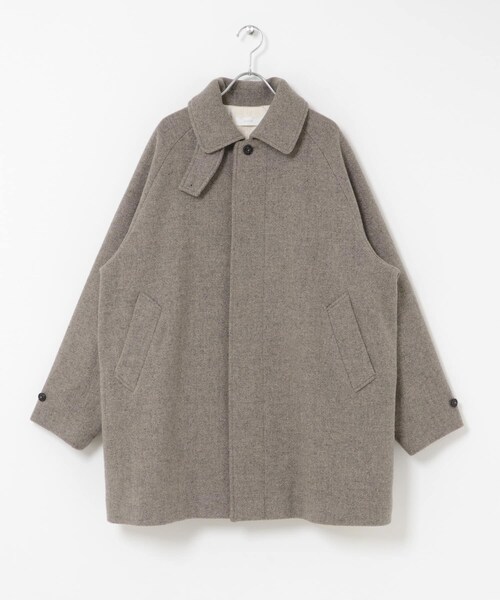 かぐれ（カグレ）の「バックタックフレンチウールショートコート（ステンカラーコート・レディース・CHARCOAL/GREGE・Free）」の10枚目の写真
