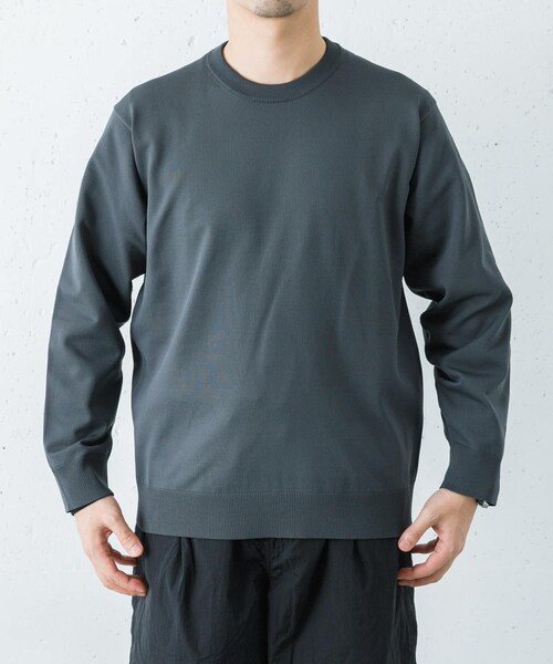 URBAN RESEARCH（アーバンリサーチ）の「Descente　KNITTED LONG-SLEEVE T-SHIRTS（ニット/セーター・メンズ・BK01/GY17・M/L/O）」の21枚目の写真