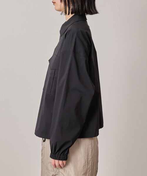 NERGY（ナージー）の「【ウォッシャブル対応】ナイロンZIPウィンドブレーカー（ナイロンジャケット・レディース・ブラック/キナリ・F）」の19枚目の写真