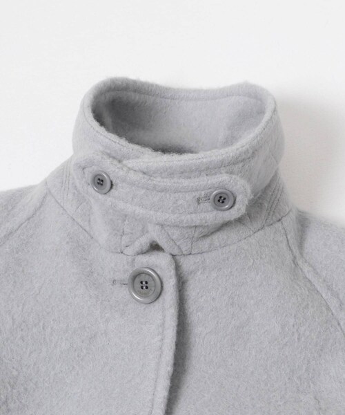 URBAN RESEARCH（アーバンリサーチ）の「AMOMENTO　ALPACA RAGLAN COAT（ステンカラーコート・レディース・SKY BLUE/BLACK/BROWN・0）」の10枚目の写真