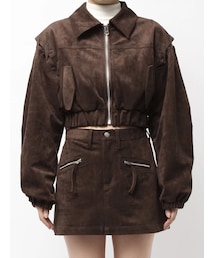 EMODA | フェイクスエードブルゾン(ブルゾン)