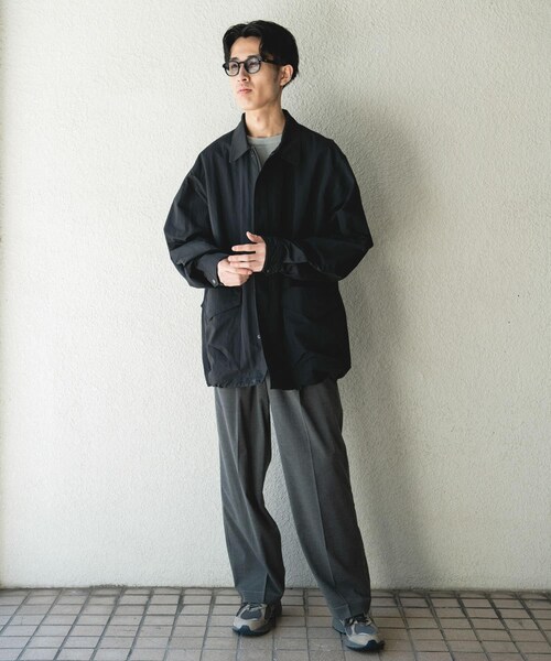 URBAN RESEARCH DOORS(アーバンリサーチドアーズ)の「『別注』Snow Peak Apparel×DOORS NYLON WASHER JACKET(テーラードジャケット・メンズ・GREIGE/CHARCOAL/BLACK・M/L/XL)」の11枚目の写真