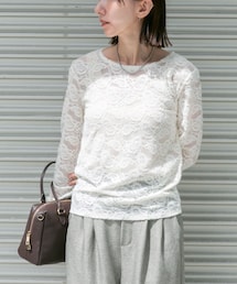 ITEMS URBANRESEARCH | 起毛レースプルオーバー(Tシャツ/カットソー)