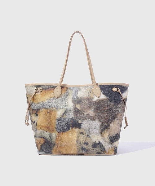 ADAM ET ROPE'（アダムエロペ）の「【TOLQ/トルク】Printed Hand Bag（トートバッグ・メンズ・キャメル系・F）」の4枚目の写真