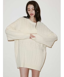 GYDA | CLOUD NINE ケーブルニットTOPS(ニット/セーター)