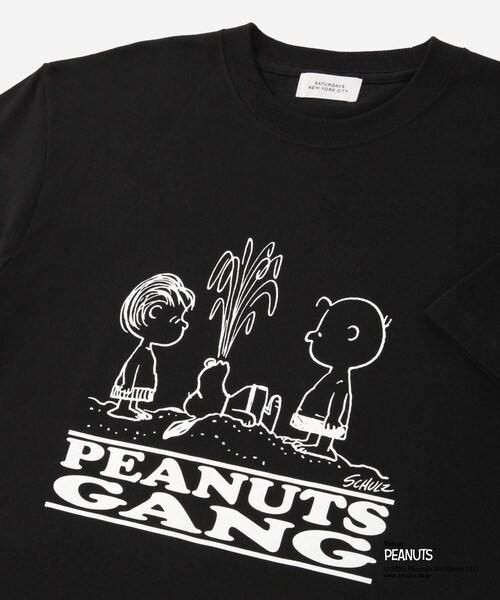 Saturdays NYC(サタデーズ ニューヨークシティ )の「SNYC x PEANUTS GANG IN THE SEA T(Tシャツ/カットソー・レディース・ブラック/ホワイト・L/M/S/XL)」の12枚目の写真