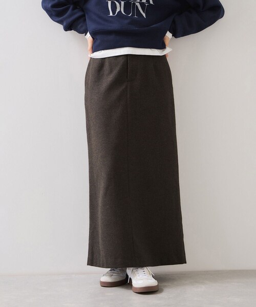 VIS（ビス）の「へリンボーンIラインロングスカート/セットアップ対応（スカート・レディース・チャコール/ダークブラウン・M/S）」の11枚目の写真
