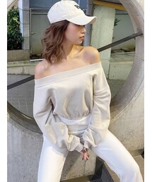 GYDA | ピグメントオフショル スウェットTOPS(スウェット)