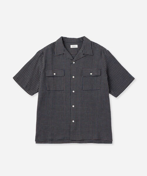 Saturdays NYC(サタデーズ ニューヨークシティ )の「Hester Palaka Shirt(シャツ/ブラウス・レディース・キナリ/オリーブ/ブルー・L/M/S/XL)」の13枚目の写真