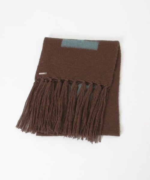 THE GOODLAND MARKET（ザグッドランドマーケット）の「cwtch　RWS Wool fringe Scarf（マフラー・レディース・BROWN/BLUE/GRAY・FREE）」の20枚目の写真