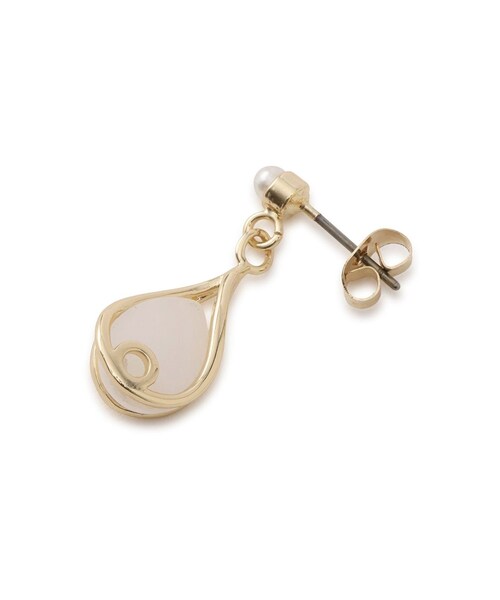 ROPE' PICNIC（ロペピクニック）の「ドロップパールピアス（ピアス（両耳用）・レディース・ゴールド/シルバー・F）」の6枚目の写真