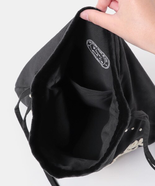 かぐれ（カグレ）の「Khadi&co　VELVET Embroidery Bag（ショルダーバッグ・レディース・NAT/BK・Free）」の8枚目の写真