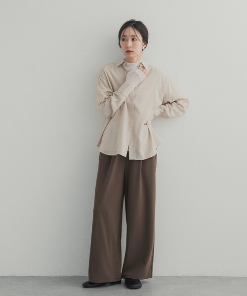 URBAN RESEARCH DOORS(アーバンリサーチドアーズ)の「ハイネックチュールインナー(Tシャツ/カットソー・レディース・DOT/BROWN/OFF・Free)」の8枚目の写真